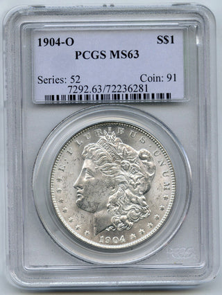 1904-O Morgan Silver Dollar PCGS MS63 Certified - New Orleans Mint - H349
