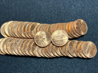 1985-D Unc Lincoln Memorial One Cent Penny Roll Uncirculated 50 Coins - SS455