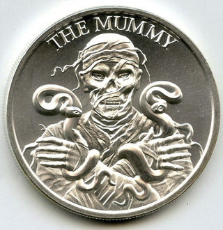 The Mummy 999 Silver 1 oz Art Medal 2020 Round Horror Film Movie Intaglio - H409