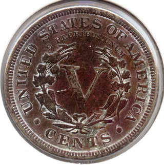 1891 Liberty V Nickel - Five Cents - MC108