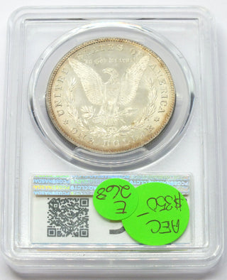 1878 8TF Morgan Silver Dollar PCGS Genuine UNC Detail Cleaned Toning Toned E268