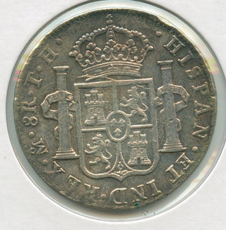 1806 MO TH Mexico Silver 8 Reales Coin Moneda Charles IV - SR626