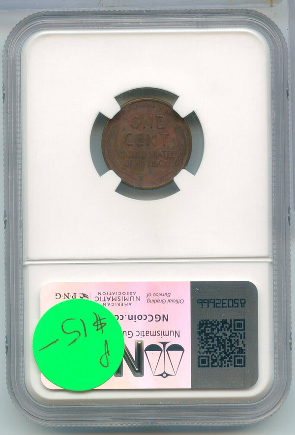 1926-S Lincoln Wheat Cent NGC VF Details San Francisco Mint - SS505