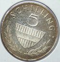 1964 Austria Coin 5 Schillings - Toning Toned - H610