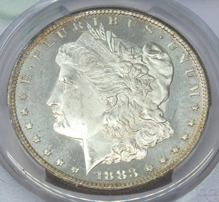 1883-CC Morgan Silver Dollar PCGS MS64+ PL Certified - Carson City Mint - H382