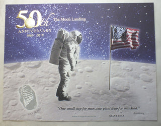 2019 Apollo 11 Moon Landing Engraved Print BEP Giant Leap 50th Anniversary J143
