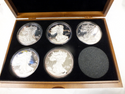 1992 - 1995 American Eagle 999 Silver 80 oz Art Medal Rounds Set - DM193