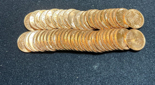 1971-D Unc Lincoln Memorial One Cent Penny Roll Uncirculated 50 Coins - SS442