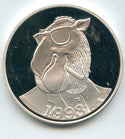 1913- 1993 Camel Joe Cigarettes 999 Silver 1 oz Proof Art Medal Round - SS173