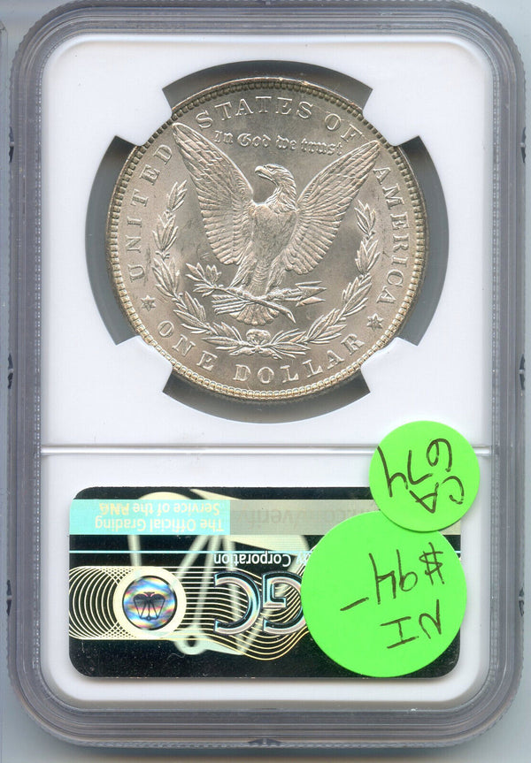 1887 Morgan Silver Dollar NGC MS63 Certified - Philadelphia Mint - CA674