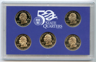 2008 United States State Quarters Proof Set 5 Coins US Mint San Francisco