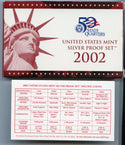 2002 United States Silver Proof Set 10 Coins U.S. Mint San Francisco