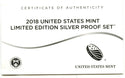 2018 Limited Edition Silver Proof Set - United States Mint - H543
