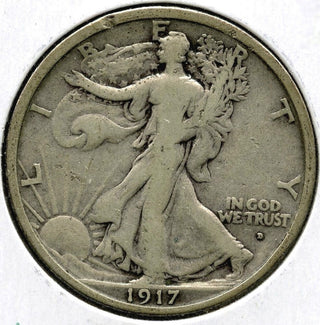 1917-D Walking Liberty Silver Half Dollar - Obverse - Denver Mint - K246