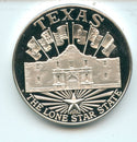 Texas The Lone Star State 1oz Sterling .925 Silver Medal Round - SS250