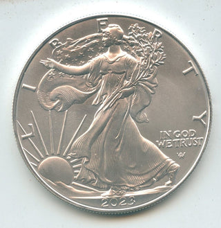 2023 American Silver Eagle 1 oz Reverse Error Struck-Thru Coin - ER606