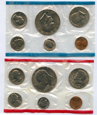 1975 Uncirculated Mint Set Philadelphia & Denver United States US 13 Coins P & D