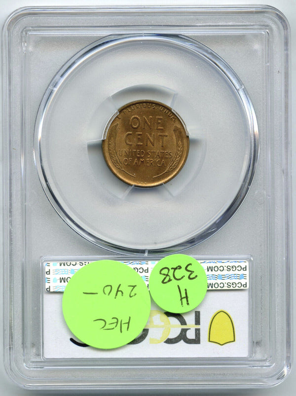 1909 VDB Lincoln Wheat Cent Penny PCGS MS65 RD Certified - Philadelphia - H328