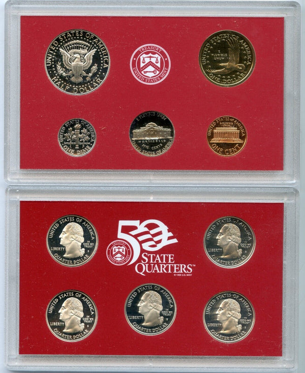 2002 United States Silver Proof Set 10 Coins U.S. Mint San Francisco