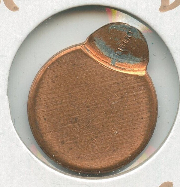 Lincoln Memorial Penny 1c No Date Off Center Error Coin - SR720