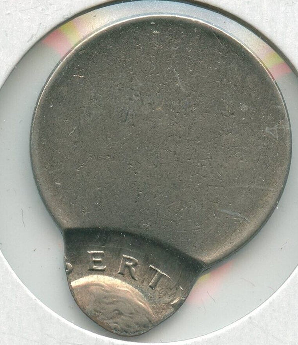 Washington Quarter 25c No Date Off Center Error Coin - SR748