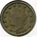 1905 Liberty V Nickel - Five Cents - BQ886