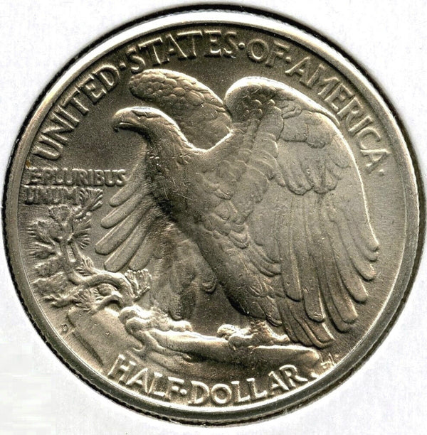 1947-D Walking Liberty Silver Half Dollar - Denver Mint - J502