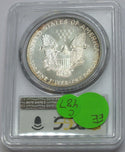 1987 American Eagle 1 oz Silver Dollar PCGS MS68 Toning Toned - C487