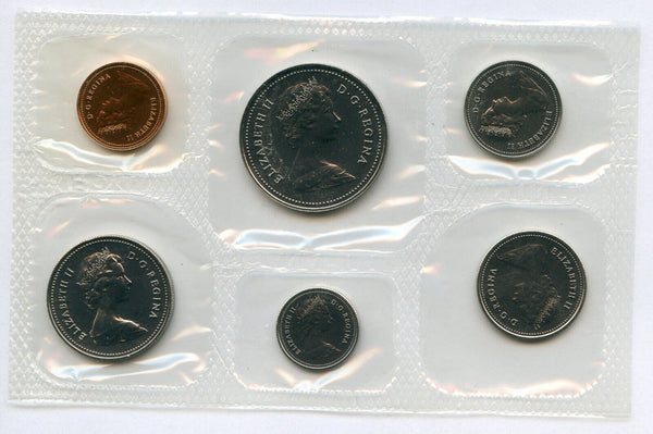 1980 Canada Uncirculated 6 Coin Mint Set Lot of 4 Canadian - JP761