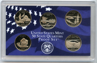 2005 United States State Quarters Silver Proof Set 5 Coins US Mint San Francisco