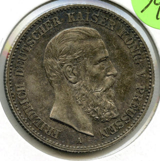 1888-A Prussia German States 2 Mark Coin Zwei - Deutsches Reich - J799