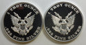 Lot of 2 999 Silver 1 oz Donald Trump Liberty  Justice Salute Medal Rounds LH554