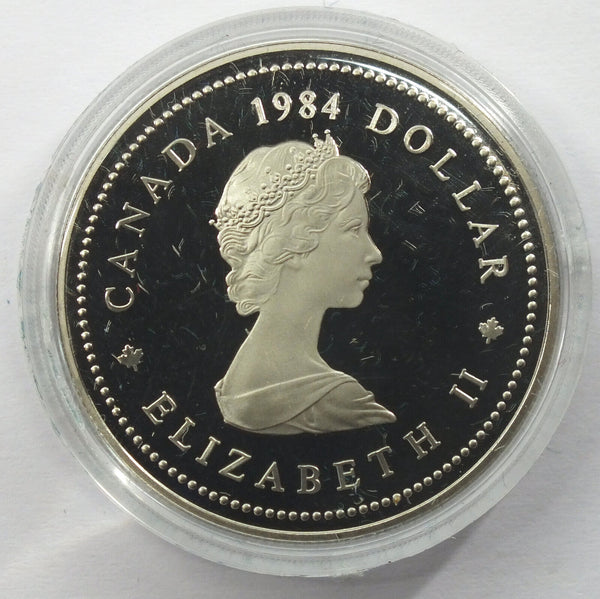 1984 Canada Jacques Cartier Proof Dollar Coin OGP Case Box - J99