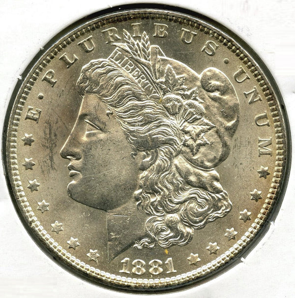 1881 Morgan Silver Dollar - Uncirculated - Philadelphia Mint - J868