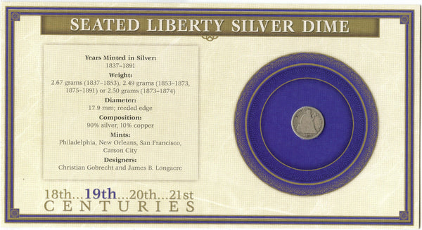 1877 Liberty Seated Silver Dime - 10 Cents - Philadelphia Mint - DM306