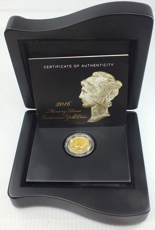 2016 Mercury Dime Centennial Gold Coin United States Mint - J163