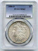 1880-O Morgan Silver Dollar PCGS MS62 Certified - New Orleans Mint - K380