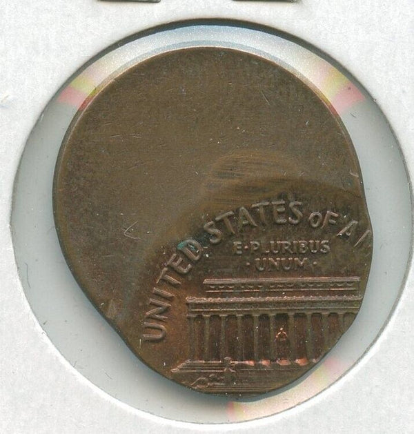 Lincoln Memorial Penny 1c No Date Off Center Error Coin - SR715