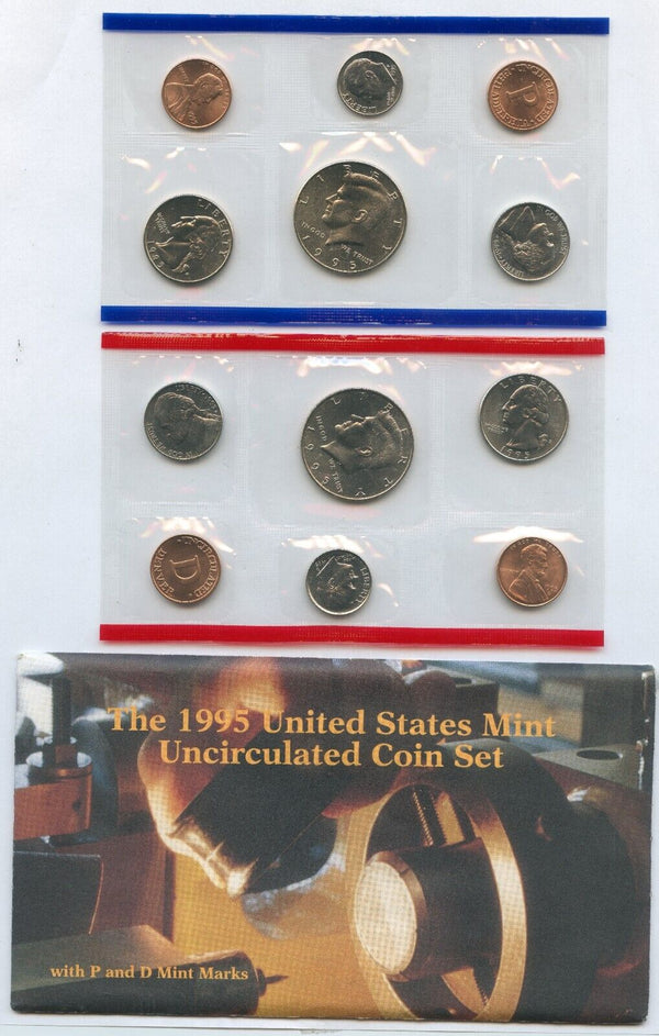 1995 US Uncirculated Mint Set 10 Coin United States Philadelphia Denver P & D