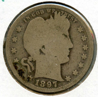 1897-S Barber Silver Quarter - San Francisco Mint - BT173