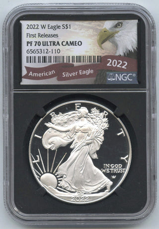 2022-W Silver Eagle 1 oz NGC PF 70 Ultra Cameo First Releases West Point - E95