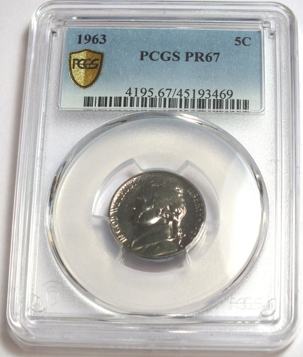 1963 Jefferson Proof Nickel PCGS PR67 Certified - Toning Toned - CC446