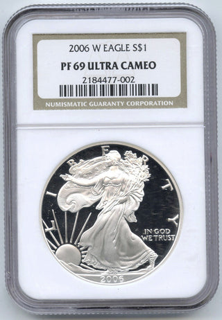 2006-W American Eagle 1 oz Proof Silver Dollar NGC PF69 Ultra Cameo - C904