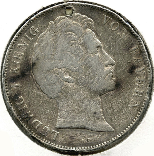 1843 Bavaria Coin 2 Thaler - Ludwig I - B234
