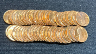 1971-S Unc Lincoln Memorial One Cent Penny Roll Uncirculated 50 Coins - SS443