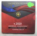 2020 American Innovation $1 Dollar Reverse Proof Coin Connecticut US Mint - J949