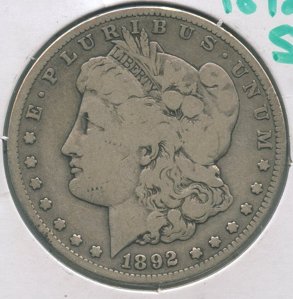 1892-S Morgan Silver Dollar $1 San Francisco Mint -SR32
