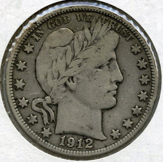 1912-D Barber Silver Half Dollar - Denver Mint - A675