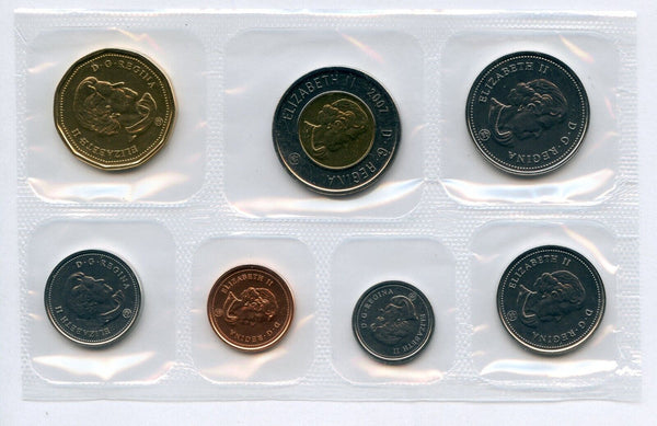 2007 Canada Uncirculated 7 Coin Mint Set Canadian - JP756