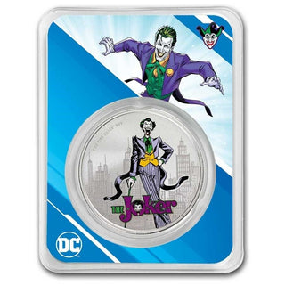 2024 The Joker Batman 1 Oz 999 Silver Colorized $5 Samoa Coin Uncirculated JP863